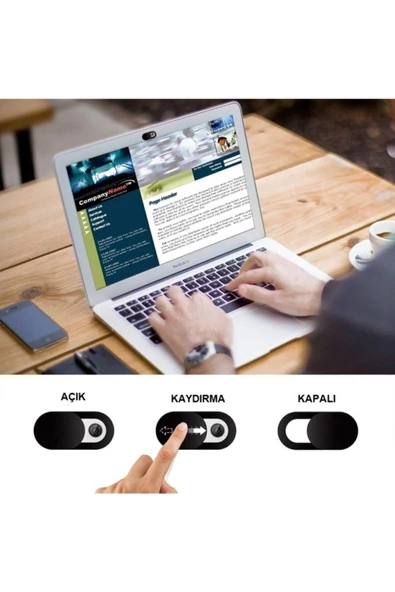 Webcam Cover Laptop Notebook Kamera Kapatıcı Ve Telefon Kamera Kapatıcı X 3'lü Set - 3