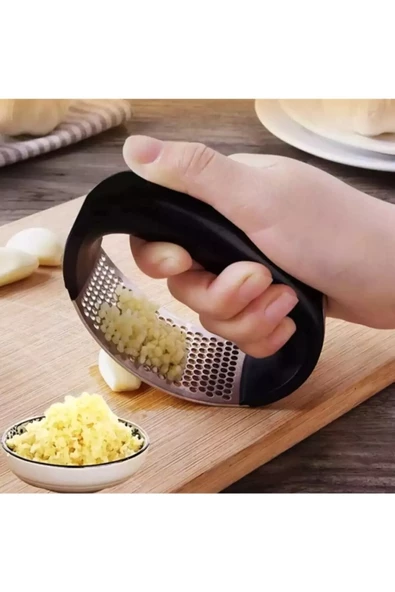 OMAC Paslanmaz Çelik Sarımsak Ezici Sarımsak Zencefil Ezeceği Sarımsak Öğütücü Rende - 3