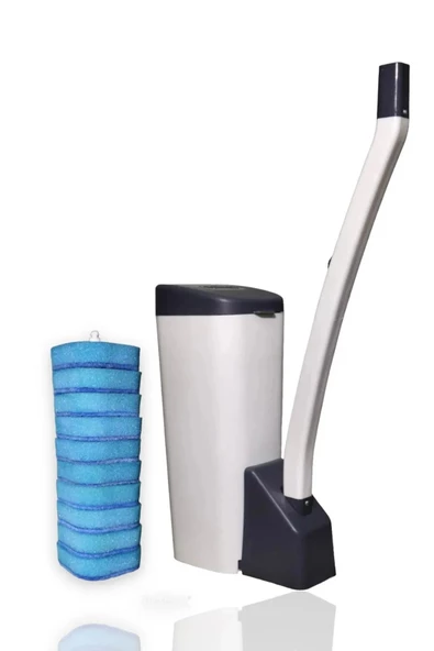 THREESTEP Özel Süngerli Tuvalet Temizlik Seti - Kullan At Süngerli Ve Deterjanlı Tuvale - 2