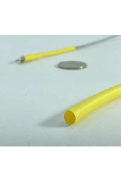 OMAC Iphone Uyumlu  Sarı Şarj Kablosu Koruyucu Makaron 10 Adet 6 cm - 2
