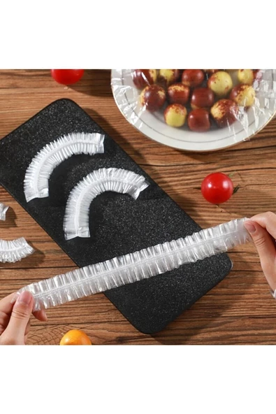 OMAC Tek Kullanımlık Yemek Örtüsü Elastik Sinek Engelleyici 25cm Çap 3 Adet - 2