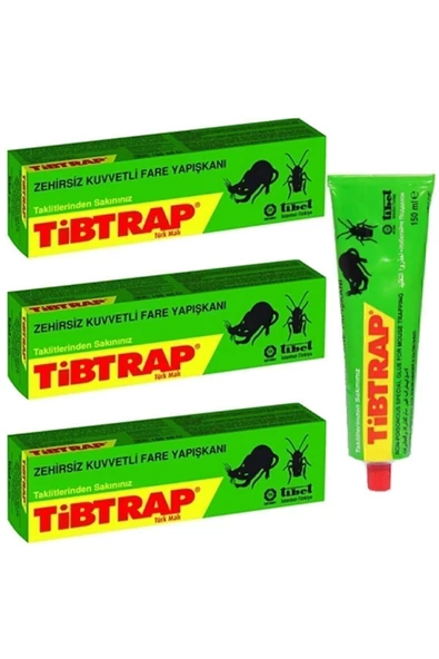 TİPTRAP Mrtrab Zehirsiz Fare Yapışkanı Toplam 125ml 3 Adet