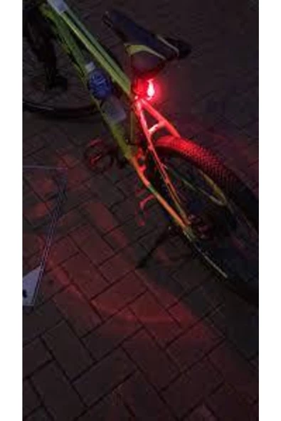 NurFeyza Şarjlı Fonksiyonlu Bisiklet Arka Spot Uyarı Ikaz Işığı 4 Modlu Lamba - 2