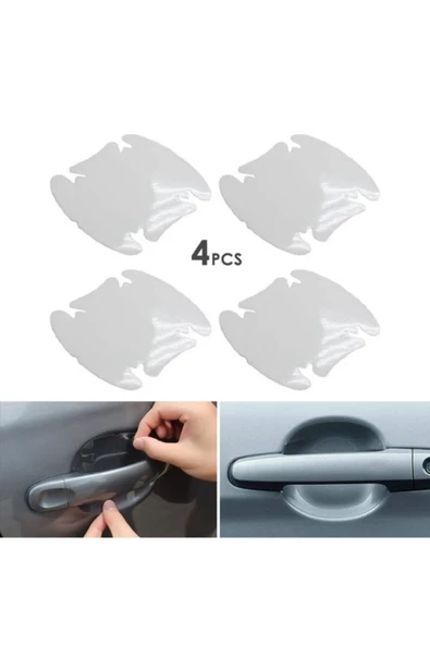 Mefu Araba Kapı Kolu Koruyucu Film (4lü Set) - 2