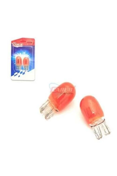 Carub Ampul 12v T20 21w Park Ampul Çift Duy Orange