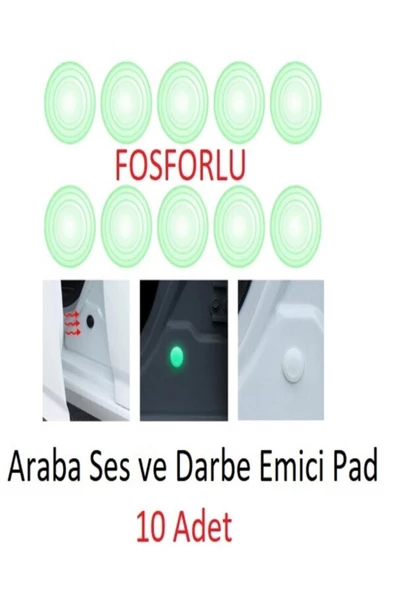 OMAC Araba Kapı Darbe Ve Ses Emici Pad Seti Fosforlu