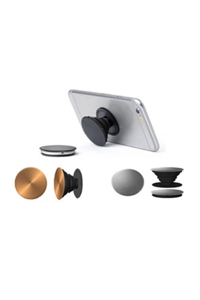 OMAC Pop Socket Silver Telefon Pop Socket Telefon Tutucu - 2