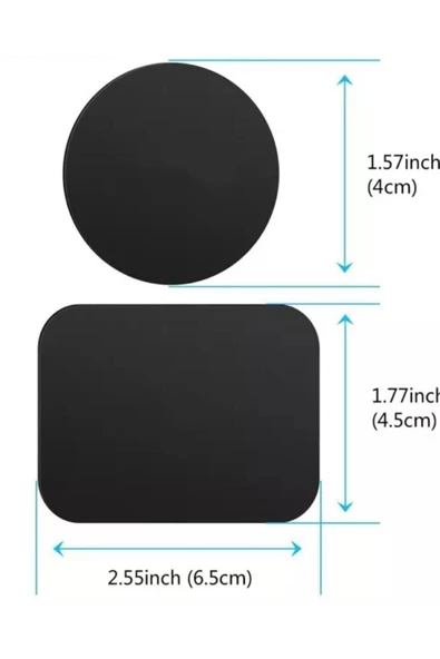 ucuzmi 2adet Telefon Araç Içi Tutucu Stant Metal Plaka Magnetic Mıknatıslı Tutucular Için Metal Saç Seti 3m - 2