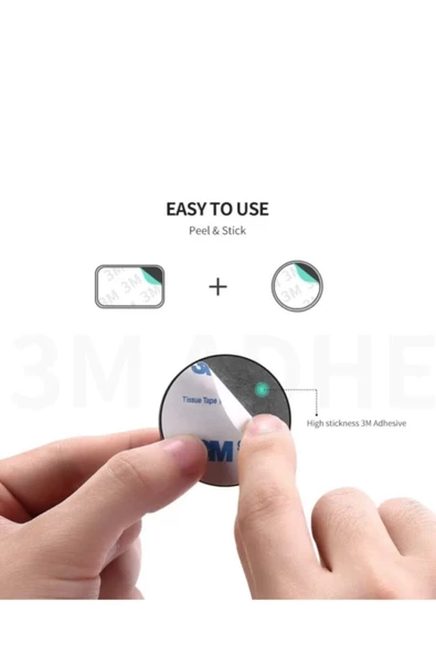 ucuzmi 2adet Telefon Araç Içi Tutucu Stant Metal Plaka Magnetic Mıknatıslı Tutucular Için Metal Saç Seti 3m - 3