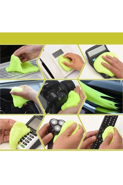 TechnoSmart Mucize Temizlik Hamuru Super Clean Araç Içi  Klavye Dar Bölge Temizleyici Jel - 3