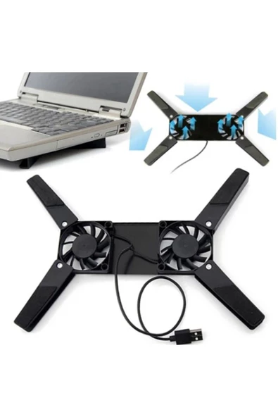 THREESTEP Katlanabilir Laptop Soğutucu 2 fanlı - 3