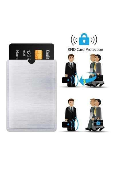 OMAC Anti Rfid Kimlik Kartı Tutucu Lazer Alüminyum Cüzdan Engelleme Okuyucu Kilidi Anti-hırsızlık - 5