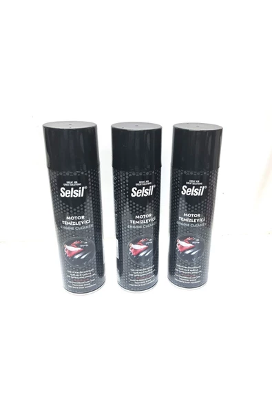 Selsil Susuz Motor Temizleme Spreyi 3 Adet X 500 Ml.