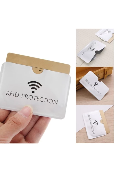 OMAC Anti Rfid Kimlik Kartı Tutucu Lazer Alüminyum Cüzdan Engelleme Okuyucu Kilidi Anti-hırsızlık - 2