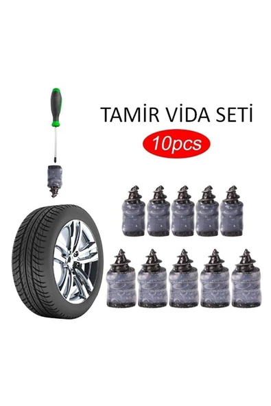 OMAC Epoksi Ve Dekorasyn Lastik Tamir Kiti ( Kauçuk Vida Seti) (10 Adet)