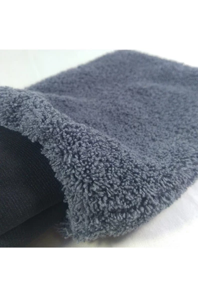 OMAC Oto & Ev Yıkama Ve Cila Eldiveni - Antrasit Mikrofiber - 3