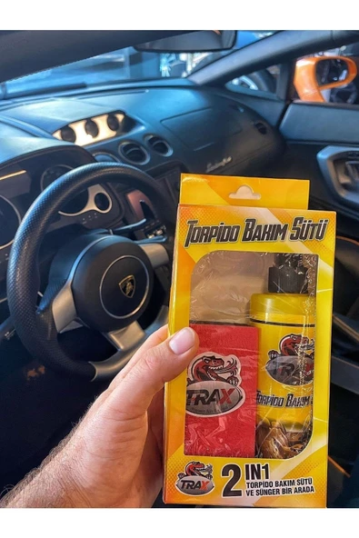 TRAX Torpido Bakım Sütü Ve Sünger 2 Li Set Torpido Sütü Sünger Efn Store - 3