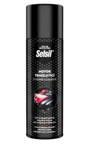 Selsil Susuz Motor Temizleme Spreyi Motor Parlatıcı Sprey 500 Ml