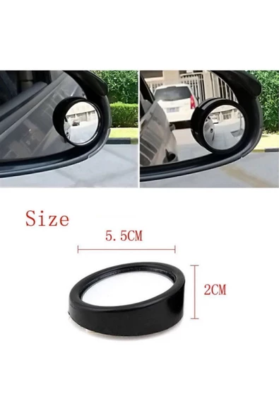 RNG Shopping Oto Araç Kör Nokta Ayna Prizmatik Ayna Araba Aynası 2'li Set Geniş Açı Dikiz Aynası - 7