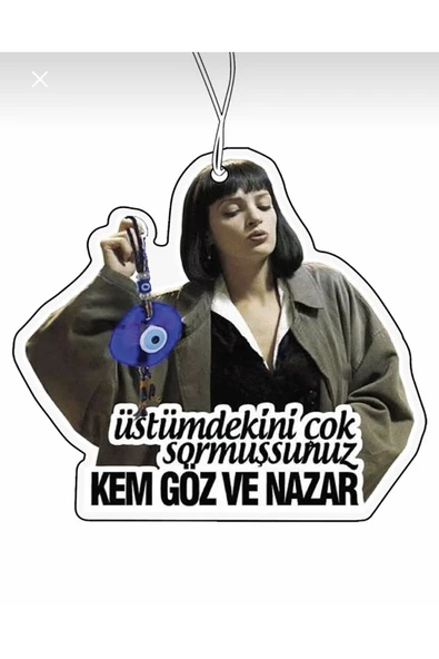 odaburada Kem Göz Ve Nazar Komik Tasarımlı Dekoratif Oto Araç Kokusu Ve Aksesuarı