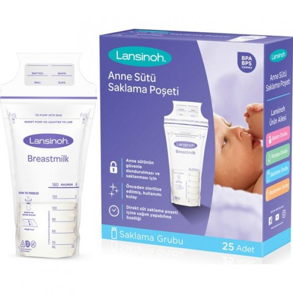 Lansinoh Steril Süt Saklama Poşeti 25li 5060062991550 - 3