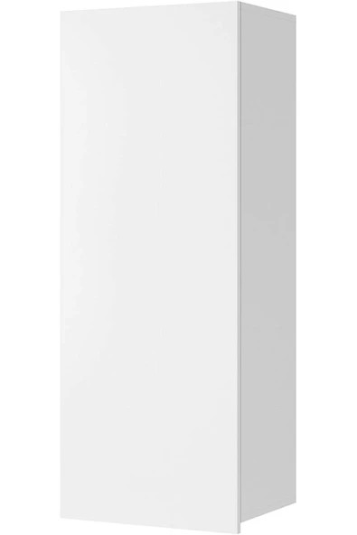 Egecan Mobilya Tek Kapaklı Duvara Monte 3 Raflı Banyo Dolabı Havlu Dolabı Sabunluk Erzak Dolabı Kiler Dolabı