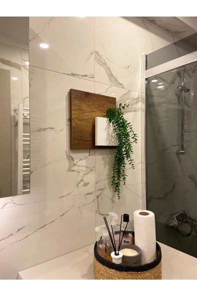 Egecan Mobilya Bohem Model Uçan Duvar Rafı Saksılık Çiçeklik İskandinav Duvar Saksısı - 2