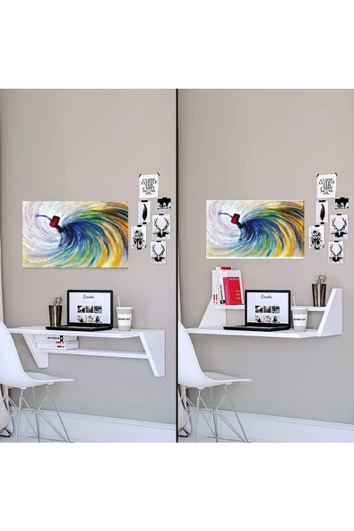 Egecan Mobilya Beyaz Çalışma Masası Ofis Masası Çocuk Odası Çalışma Odası Masası Ders Masası Yemek Masası - 3