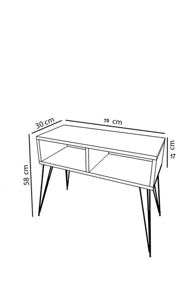 Egecan Mobilya Ceviz Salon Oturma Odası Tv Ünitesi Tv Sehpası Ayaklı Tv Ünitesi Tv Standı Kitaplık Duvar Rafı - 4