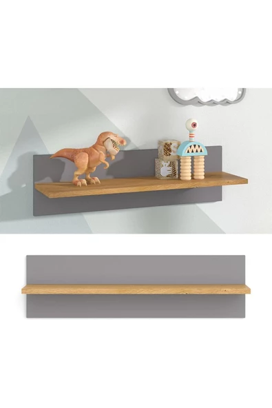 Egecan Mobilya Duvar Rafı Uçan Duvar Rafı Kitaplık Düzenleyici Raf Bohem Duvar Rafı İskandinaz Duvar Rafı 1 Adet - 3