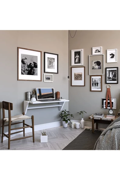 Egecan Mobilya Beyaz Çalışma Masası Ofis Masası Çocuk Odası Çalışma Odası Masası Ders Masası Yemek Masası - 2