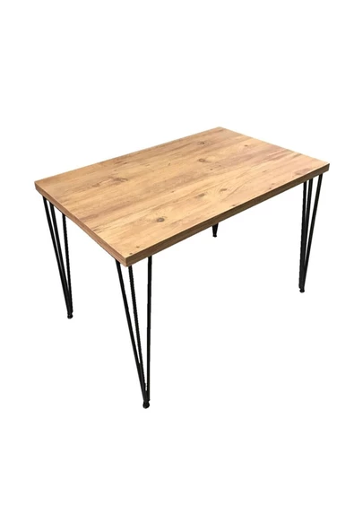 Egecan Mobilya Safir Meşe Yemek Masası Mutfak Masası Balkon Masası 60x120 Tek Masa - 2