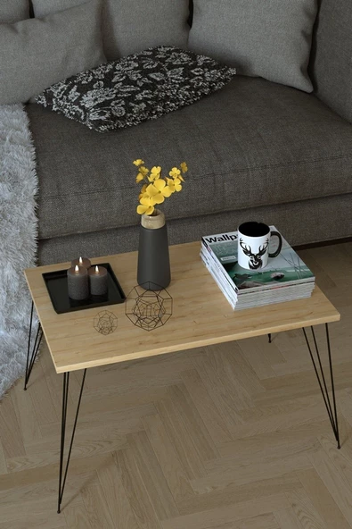 Egecan Mobilya Meşe Orta Sehpa Salon Oturma Odası Mobilya Orta Sehpa Salon Sehpası Oturma Odası Sehpası - 2