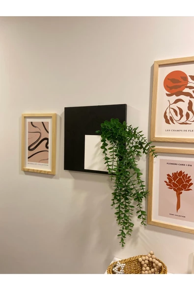 Egecan Mobilya Bohem Model Uçan Duvar Rafı Saksılık Çiçeklik İskandinav Duvar Saksısı - 5