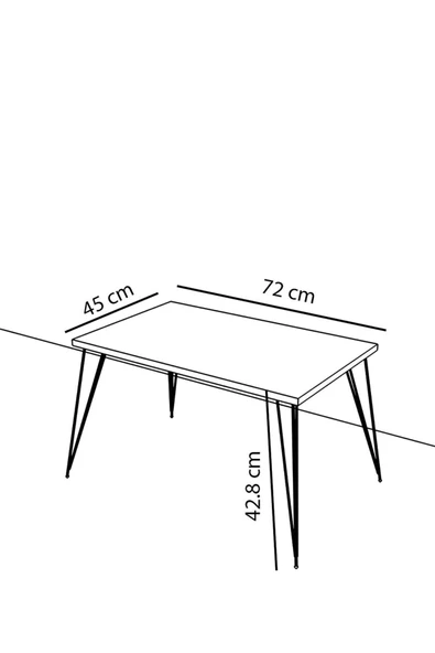 Egecan Mobilya Meşe Orta Sehpa Salon Oturma Odası Mobilya Orta Sehpa Salon Sehpası Oturma Odası Sehpası - 4