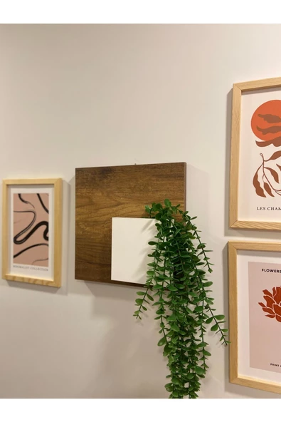 Egecan Mobilya Bohem Model Uçan Duvar Rafı Saksılık Çiçeklik İskandinav Duvar Saksısı - 5