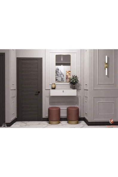 Egecan Mobilya 70cm Beyaz Kapaklı Dresuar Salon Antre Hol Oturma Odası Askıda Kulplu Dolap Dresuar - 4