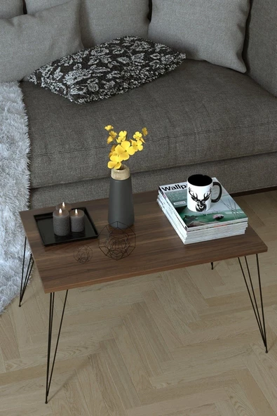 Egecan Mobilya Ceviz Orta Sehpa Salon Oturma Odası Mobilya Orta Sehpa Salon Sehpası Oturma Odası Sehpası - 2