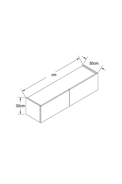 Egecan Mobilya Meşe 100 Cm Tv Ünitesi Tv Sehpası Duvar Rafı Kitaplık - 4