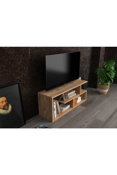 Egecan Mobilya Safir Meşe Tv Ünitesi Tv Sehpası - 2