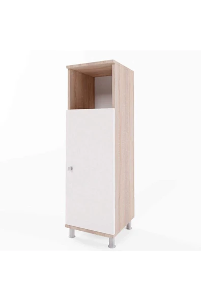 Egecan Mobilya Tek Kapaklı 3 Raflı Banyo Dolabı Havlu Dolabı Sabunluk Kiler Dolabı Erzak Dolabı Çamaşır Dolabı - 5