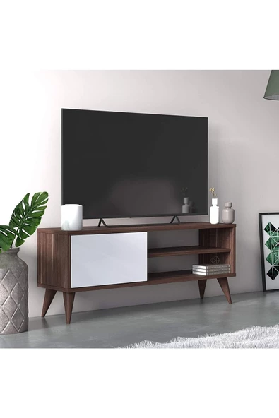 Egecan Mobilya Barok 110 cm Tv Ünitesi Tv Sehpası Tv Standı Kitaplık - 2