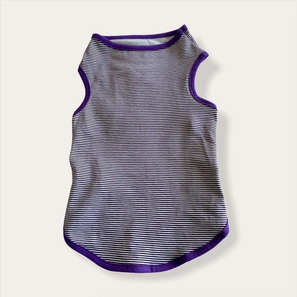 Purple Stripe by Kemique  Köpek Kıyafeti Köpek Elbise - 7
