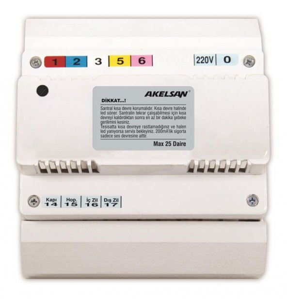 Akelsan AK-507 Kapıcısız Çift Zilli Diafon Santrali