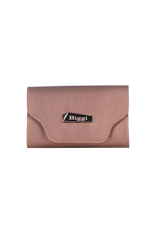 Biggi 00969 Bronz Kadın Deri Tozu Kartlık