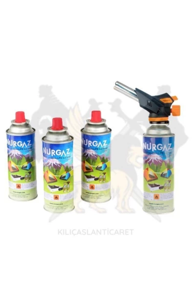 Nurgaz Firebird Torch Set+3 Adet 220 Gr Kartuş