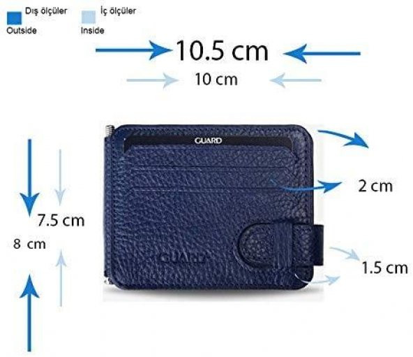 Para Klipsli Kartlık Cüzdan Hakiki Deri 8683255003877 - 4