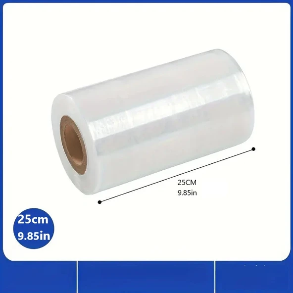 Sanayi Streç Film Çok Amaçlı Kullanıma uygun (ŞEFFAF) 17mic EN-25cm x Metraj-300metre ürün görseli 1