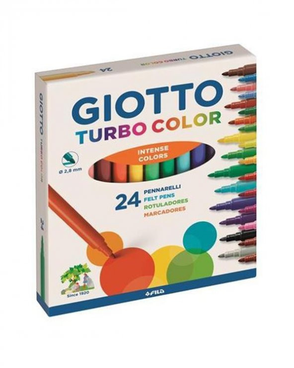 Giotto Turbo Color Keçeli Boya Seti 24lü