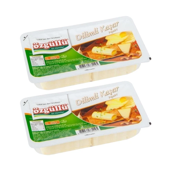 Özgüllü Dilimli Kaşar Peyniri 400 gr x 2 Adet ürün görseli